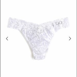 White Lace Bridal Thong